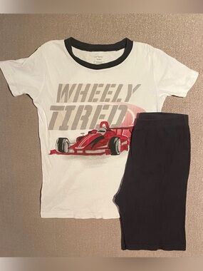 CARTER’S BOYS RACE CAR SHORTS PYJAMA SET